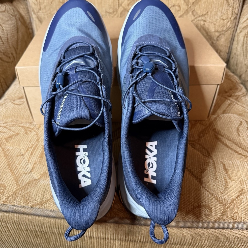 Hoka One One Transport 2 Low Top Sneaker Navy Blue Men's Size 13D - Picture 7 of 9
